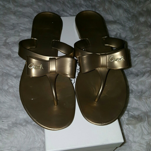 Coach Shoes - Coach jelly slippers